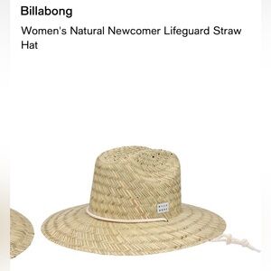 Billabong Women’s Natural Straw Wide-Brim Lifeguard Hat